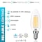 Luxrite B11 LED Light Bulbs 7W (100W Equivalent) 800LM 4000K Cool White Dimmable E12 Candelabra Base 6-Pack LR21636-6PK - alternate 3